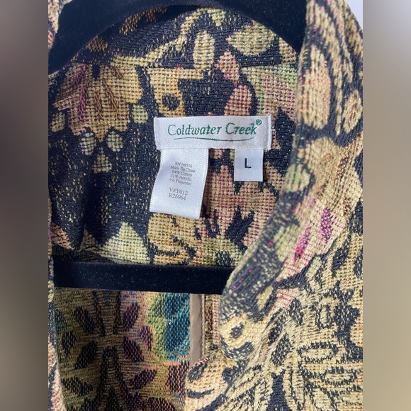 Coldwater Creek Brocade Floral Patterned Jacket - Picture 3 of 11